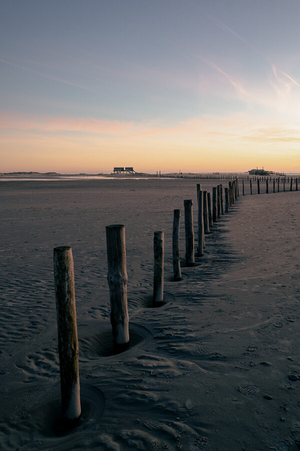 Wandbild Abendstimmung am Strand – St. Peter-Ording, zu kaufen im Bildershop Baltic | North Sea