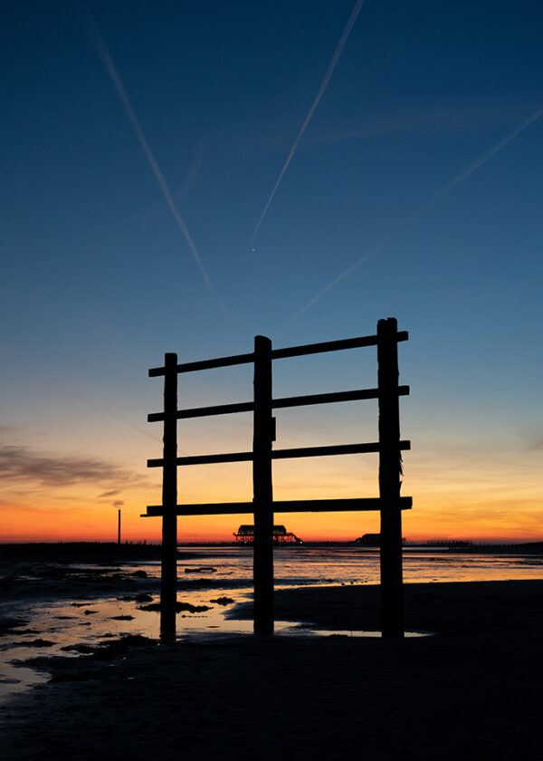 Wandbild Abendstimmung am Strand – St. Peter-Ording, zu kaufen im Bildershop Baltic | North Sea