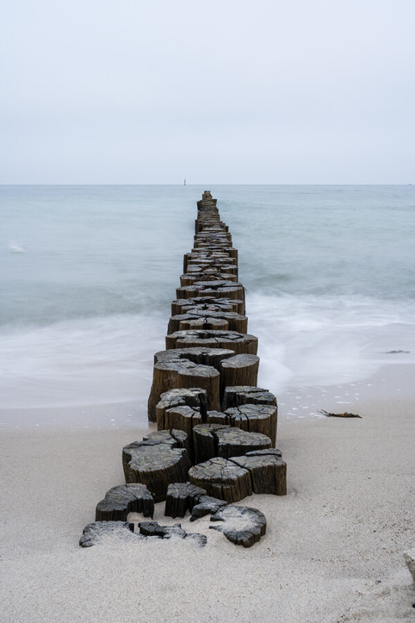 Wandbild Buhnen am Strand – Kühlungsborn, zu kaufen im Bildershop Baltic | North Sea