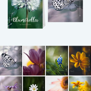 Tischkalender 2026, Edition "Blümirella", Größe DIN A6, Spirale, zu kaufen im Bildershop Kalender