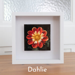 Blumenbild Vergissmeinnicht im Objektrahmen von Tatjana Prawitz