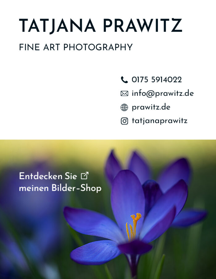Visitenkarte von Tatjana Prawitz - Fine Art Photography